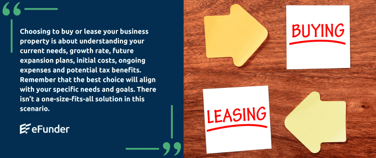 when to buy or lease your business property